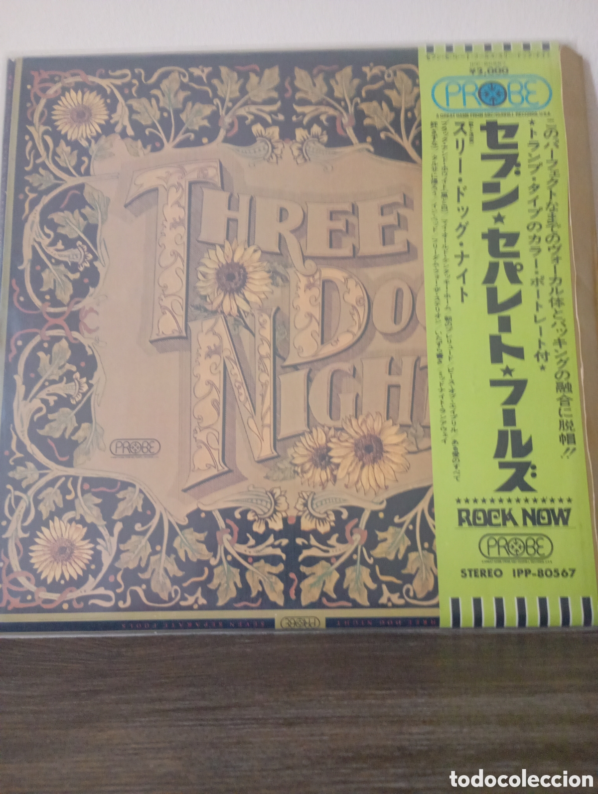 Discos de vinilo: Three Dog Night, Seven separate fools. Made in Japan con Obi y encartes.