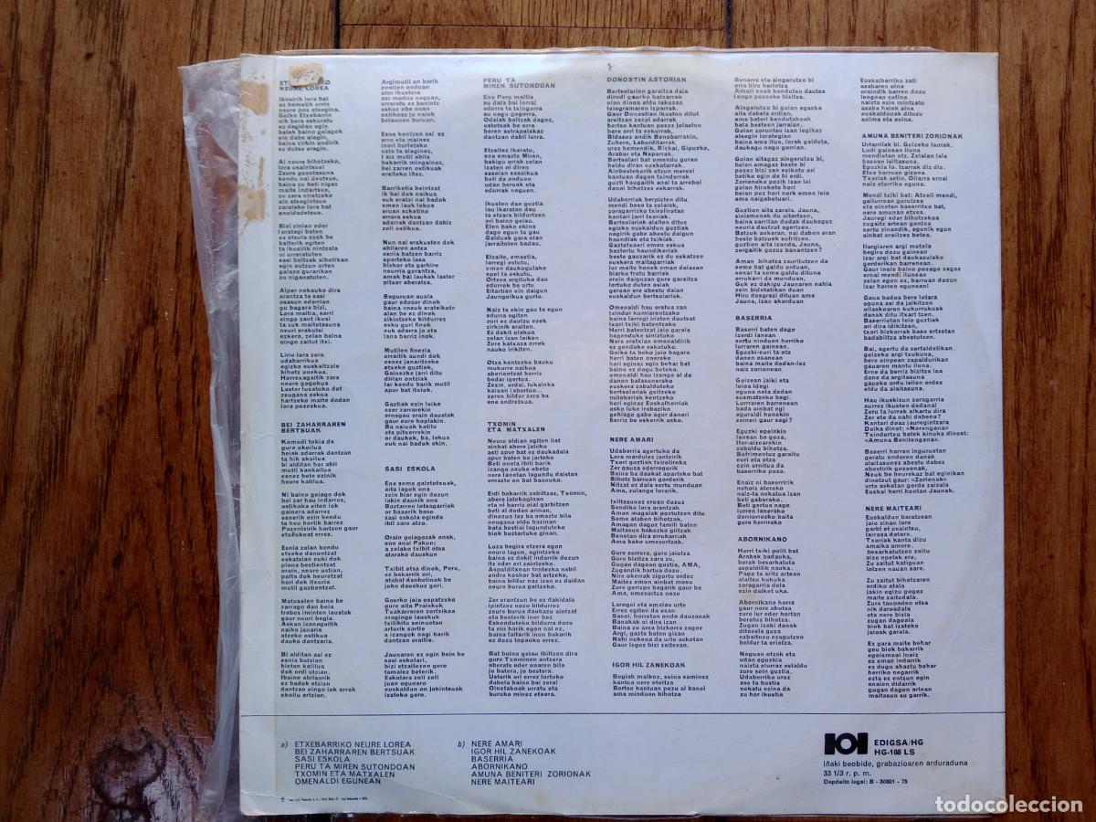 Discos de vinilo: Enbeitatarrak - Enbeitatarrak - Foto 2