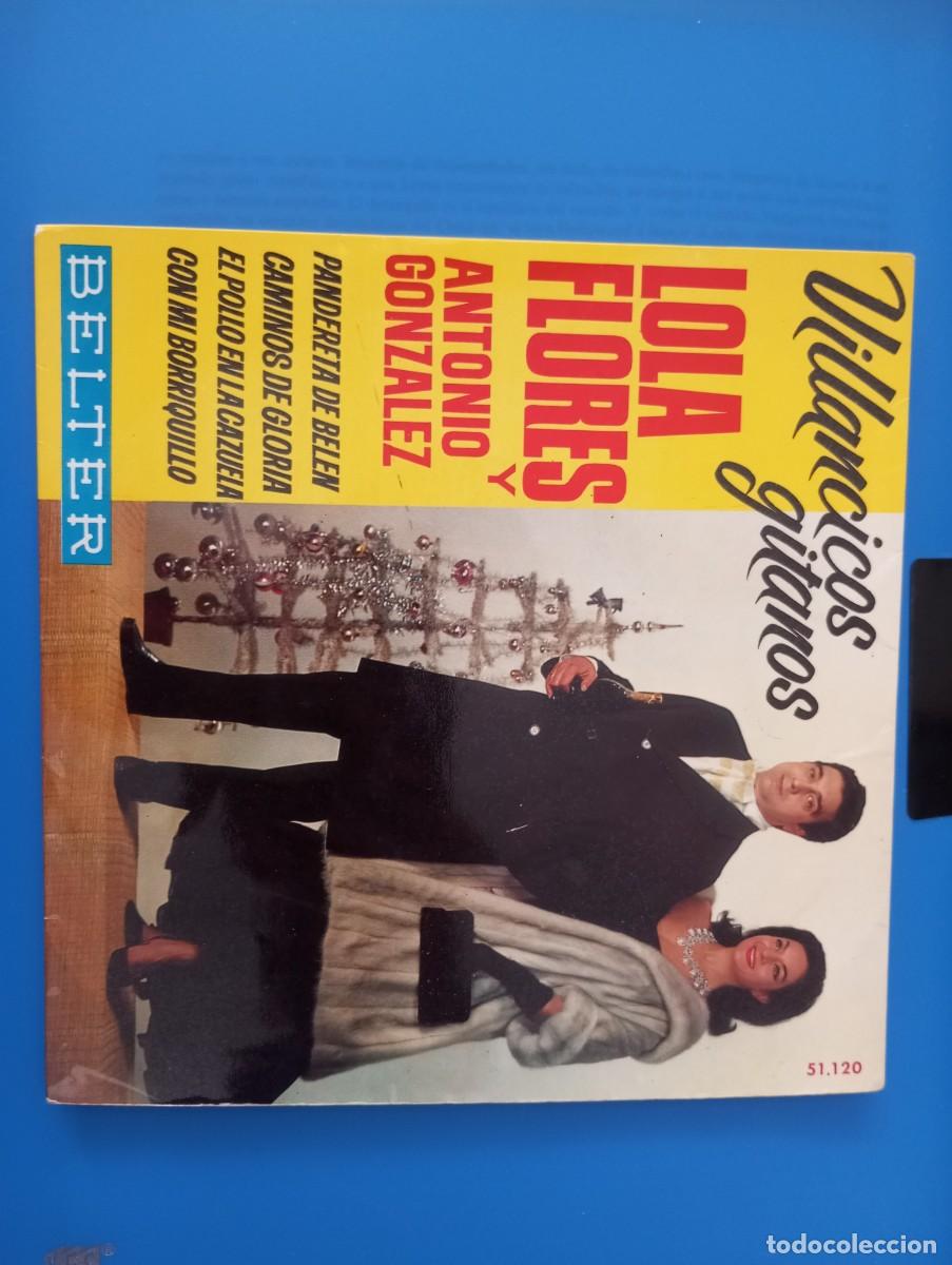 Discos de vinilo: LOLA FLORES Y ANTONIO GONZ&Aacute;LEZ, VILLANCICOS GITANOS