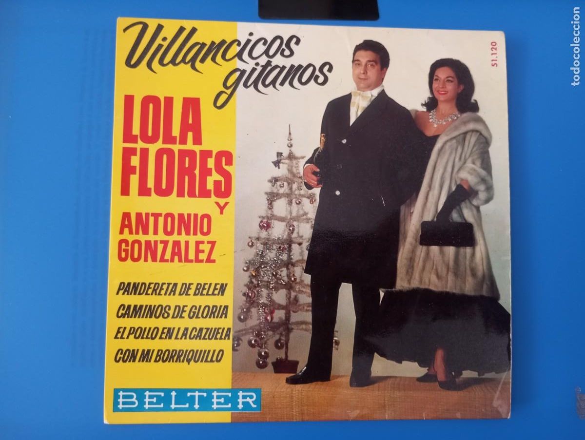 Discos de vinilo: LOLA FLORES Y ANTONIO GONZ&Aacute;LEZ, VILLANCICOS GITANOS