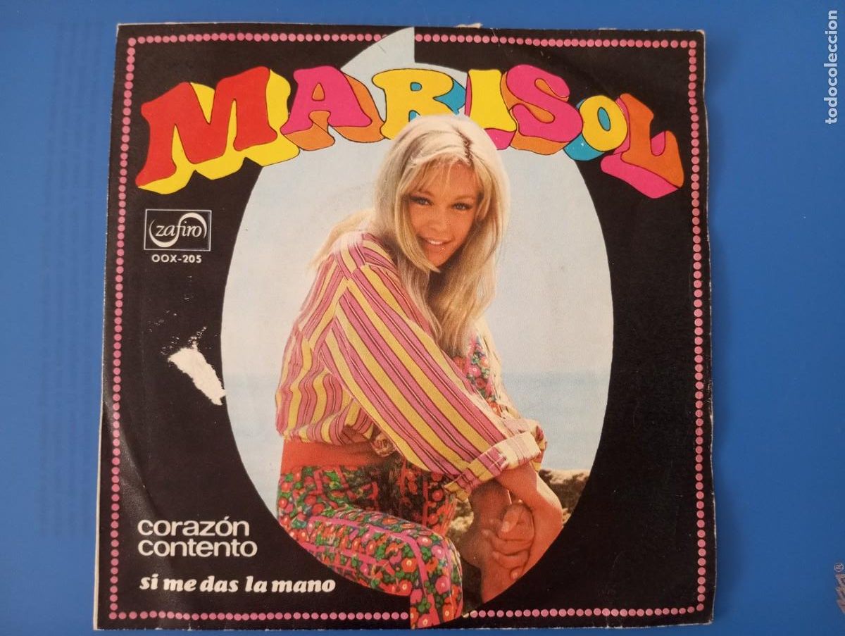 Discos de vinilo: MARISOL, CORAZ&Oacute;N CONTENTO, SI ME DAS LA MANO