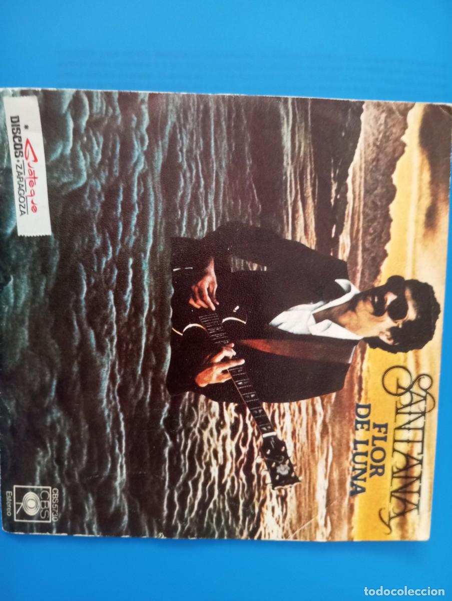Discos de vinilo: SANTANA, FLOR DE LUNA, SINGLE DE VINILO