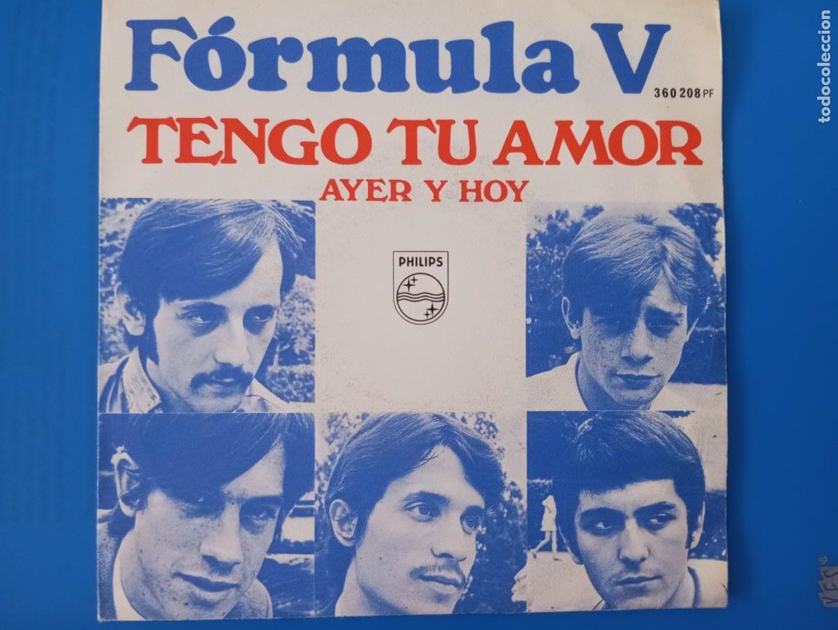 Discos de vinilo: FORMULA V, TENGO TU AMOR, SINGLE DE VINILO - Foto 1