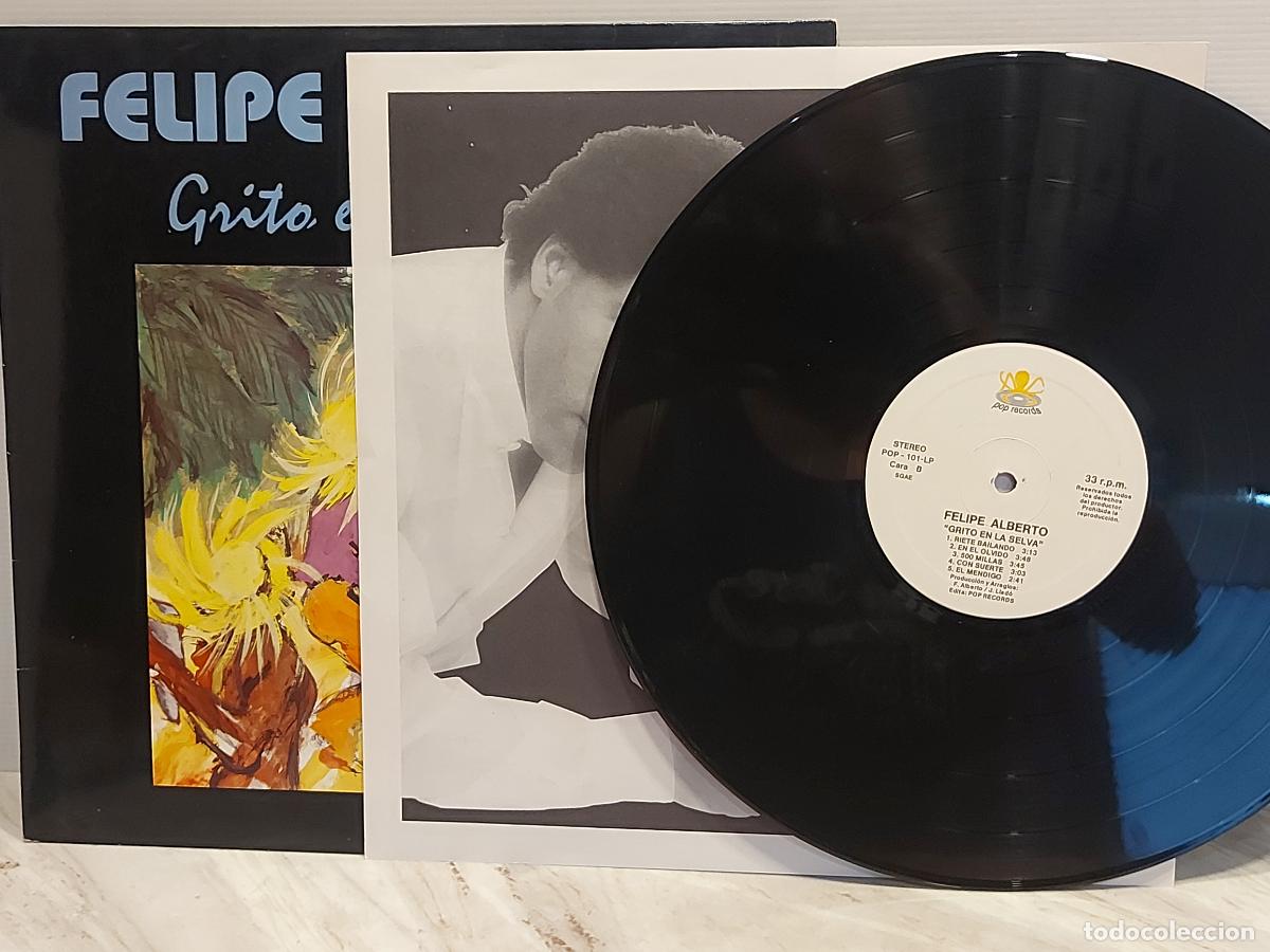 Discos de vinilo: FELIPE ALBERTO | GRITO EN LA SELVA | LP | POP RECORDS POP-101-LP | 1993 | MBC. ***