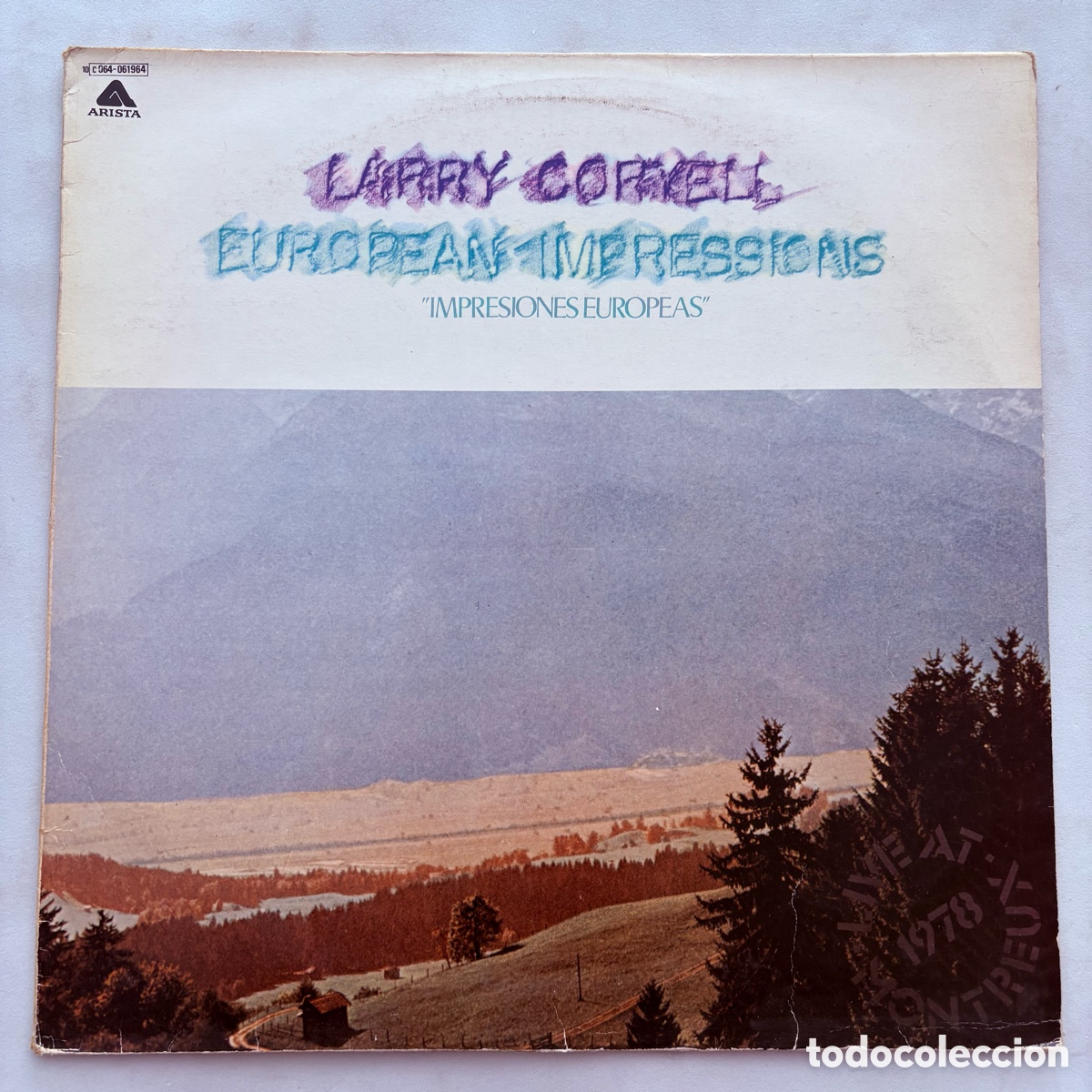 Discos de vinilo: lp Larry Coryell &ndash; European Impressions edicion espa&ntilde;ola de 1979