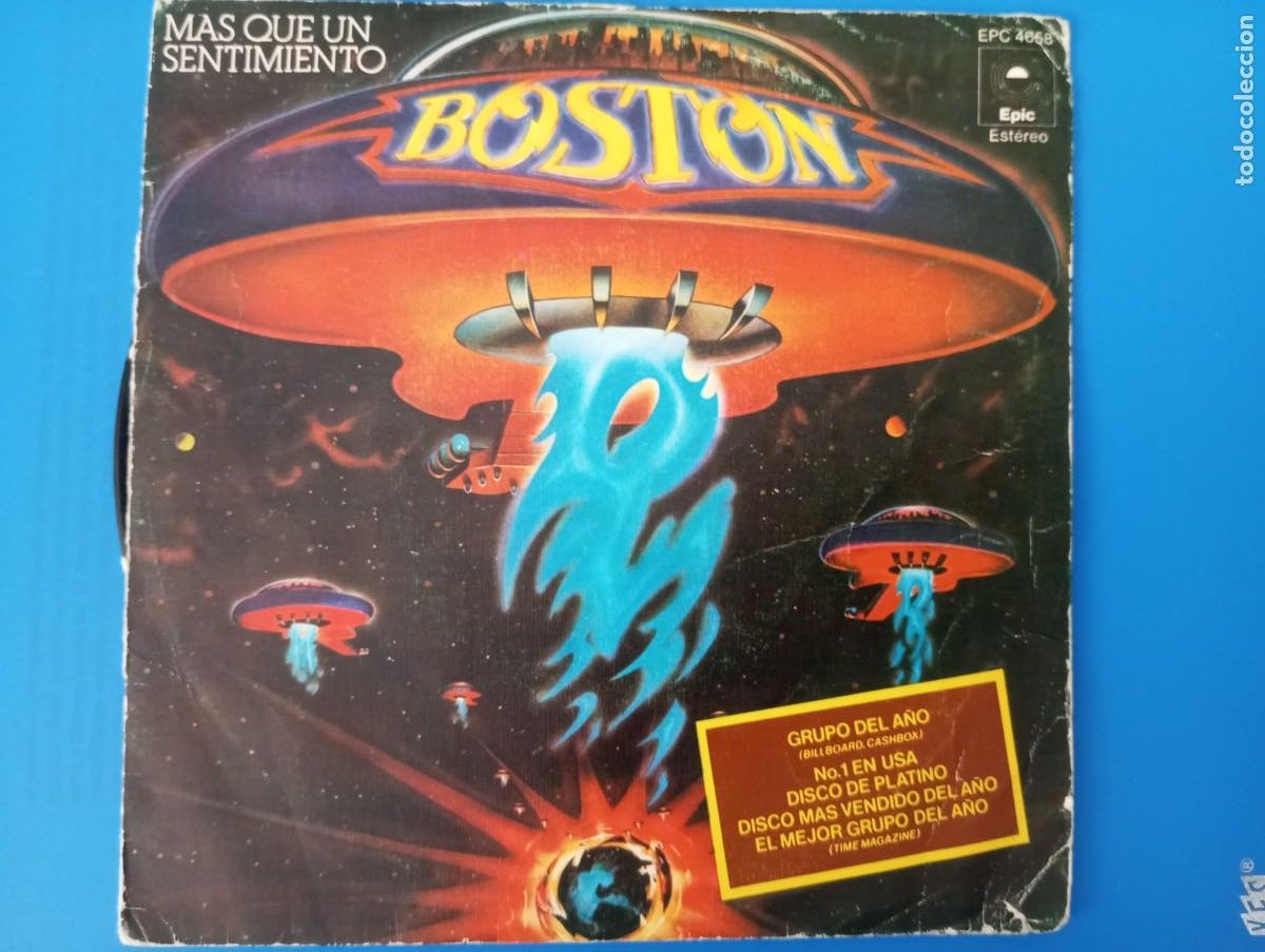 Discos de vinilo: BOSTON, MAS QUE UN SENTIMIENTO, SINGLE DE VINILO - Foto 1