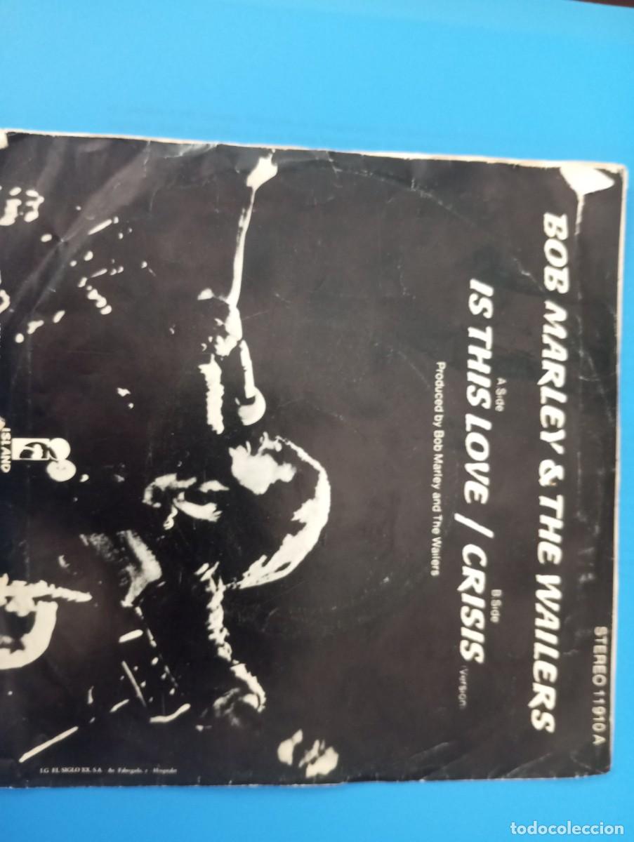 Discos de vinilo: BOB MARLEY, IS THIS LOVE, SINGLE DE VINILO - Foto 2
