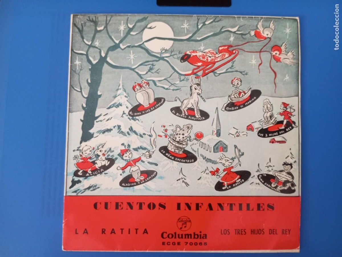 Discos de vinilo: CUENTOS INFANTILES, LA RATITA Y LOS TRES HIJOS DEL REY, SINGLE DE VINILO