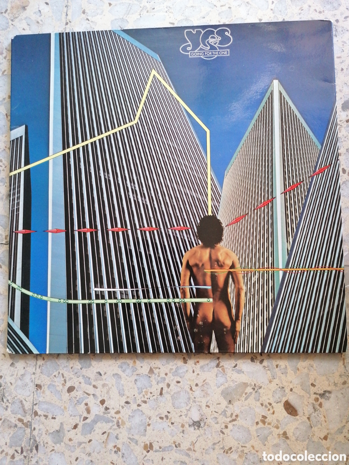 Vinyl records: LP YES GOING FOR THE ONE 1977 ESPA&Ntilde;A INSERT EX PORTADA DOBLE