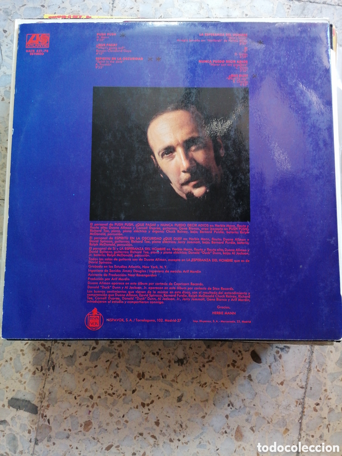 Discos de vinilo: LP HERBIE MANN PUSH PUSH 1971 ESPA&Ntilde;A - Foto 2