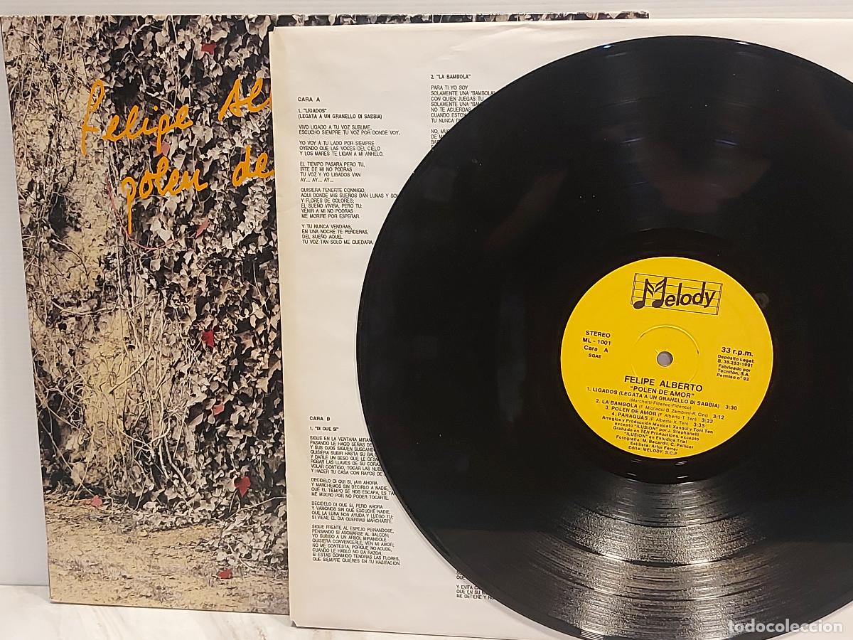 Discos de vinilo: FELIPE ALBERTO &ndash; POLEN DE AMOR | LP | MELODY ML-1001 | 1991 | MBC. ***