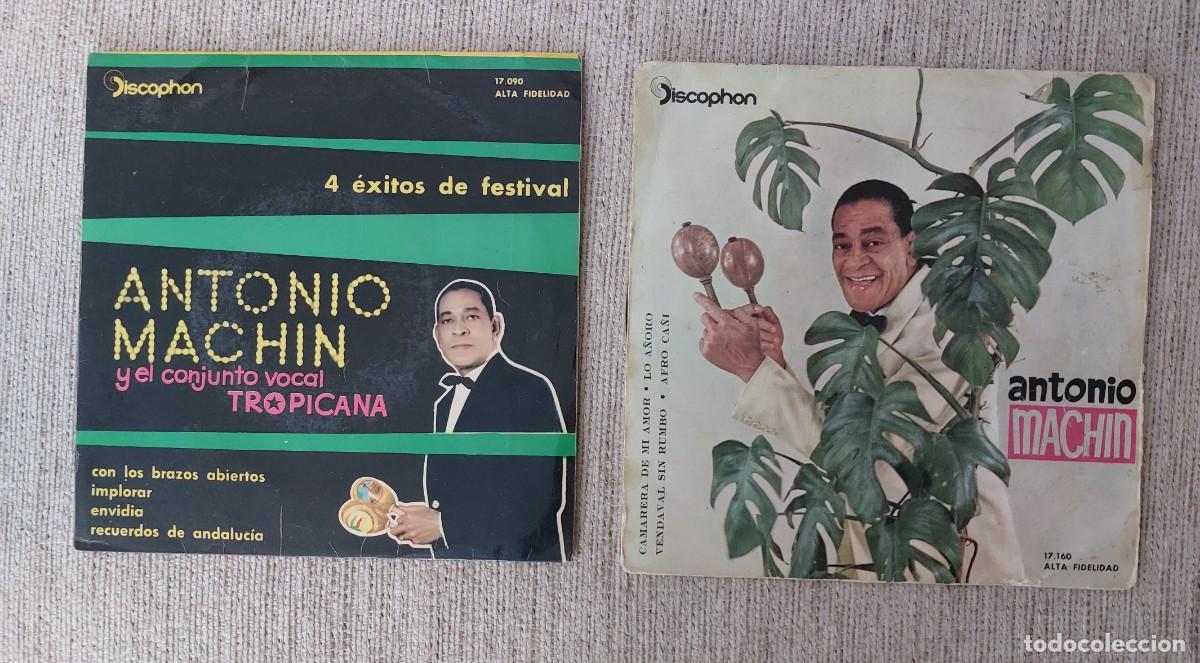Discos de vinilo: Dos discos de vinilo formato EP de Antonio Mach&iacute;n