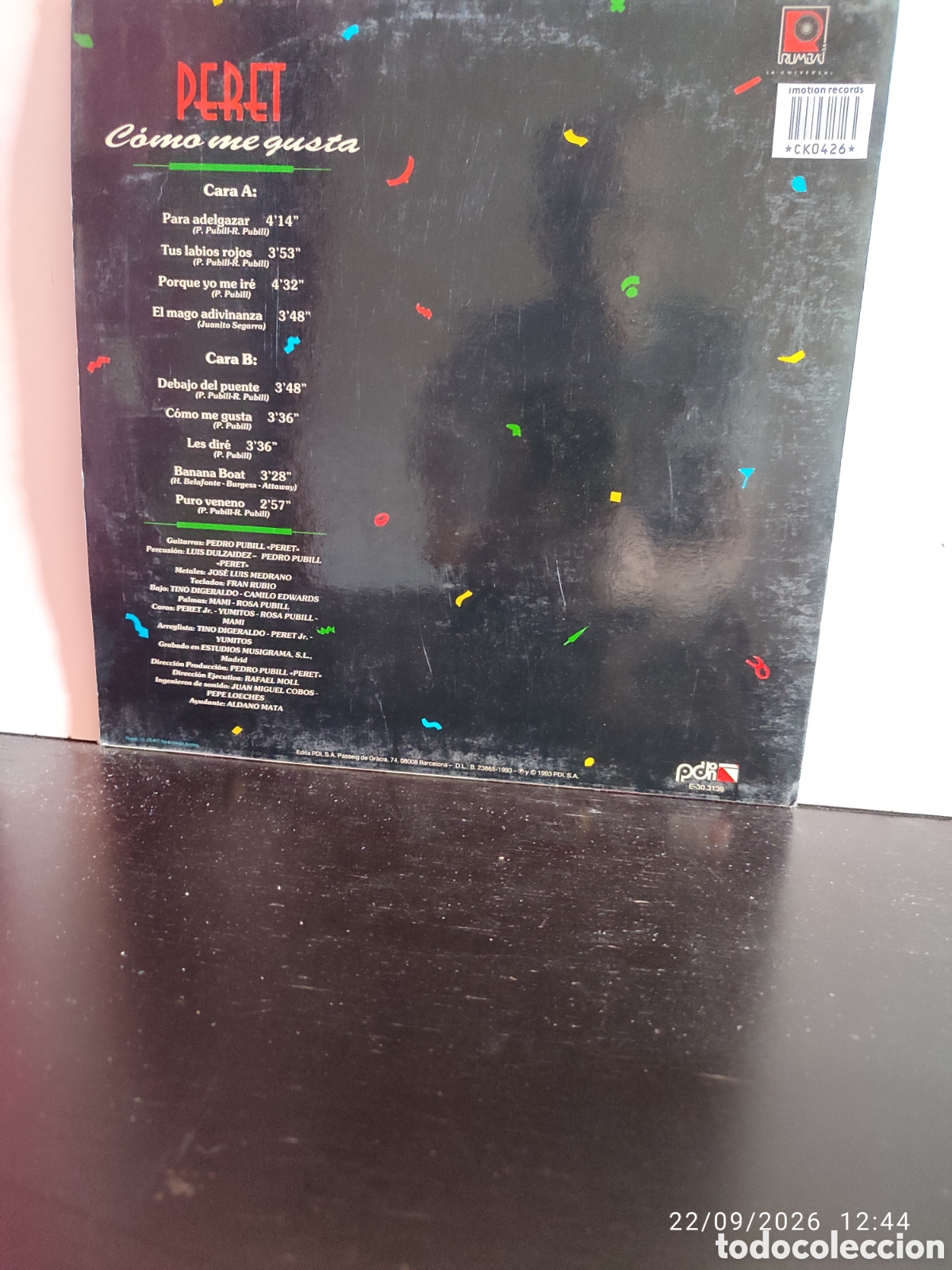 Discos de vinilo: Peret &ndash; C&oacute;mo Me Gusta - Foto 2