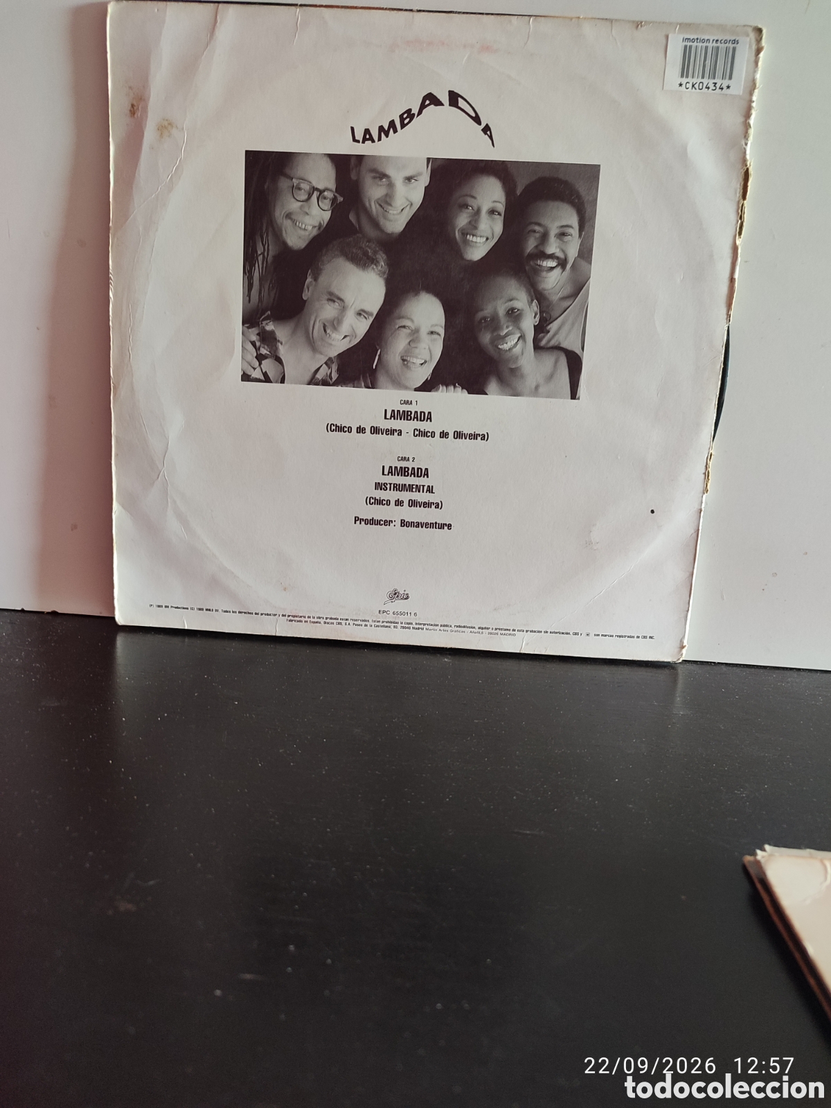 Discos de vinilo: Kaoma &ndash; Lambada VINILO - Foto 2