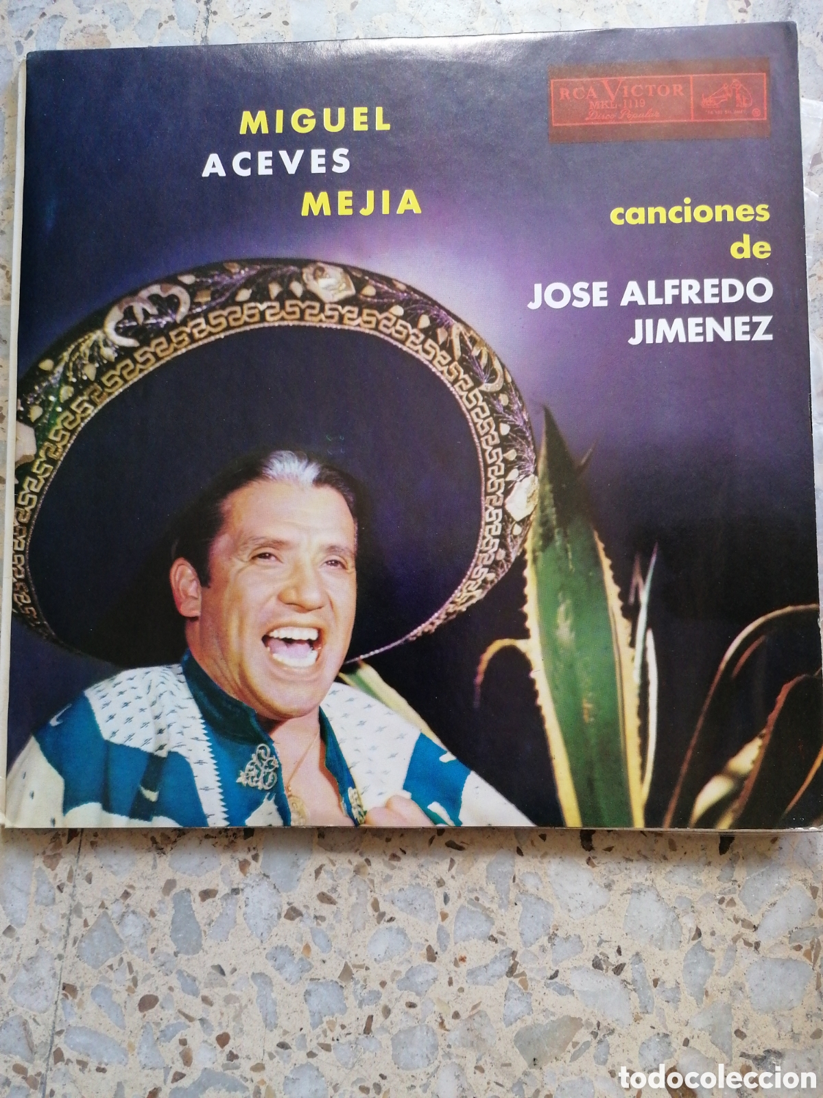Discos de vinilo: LP MIGUEL ACEVES MEJIA CANCIONES DE JOSE ALFREDO JIMENEZ PROMO COLOMBIA