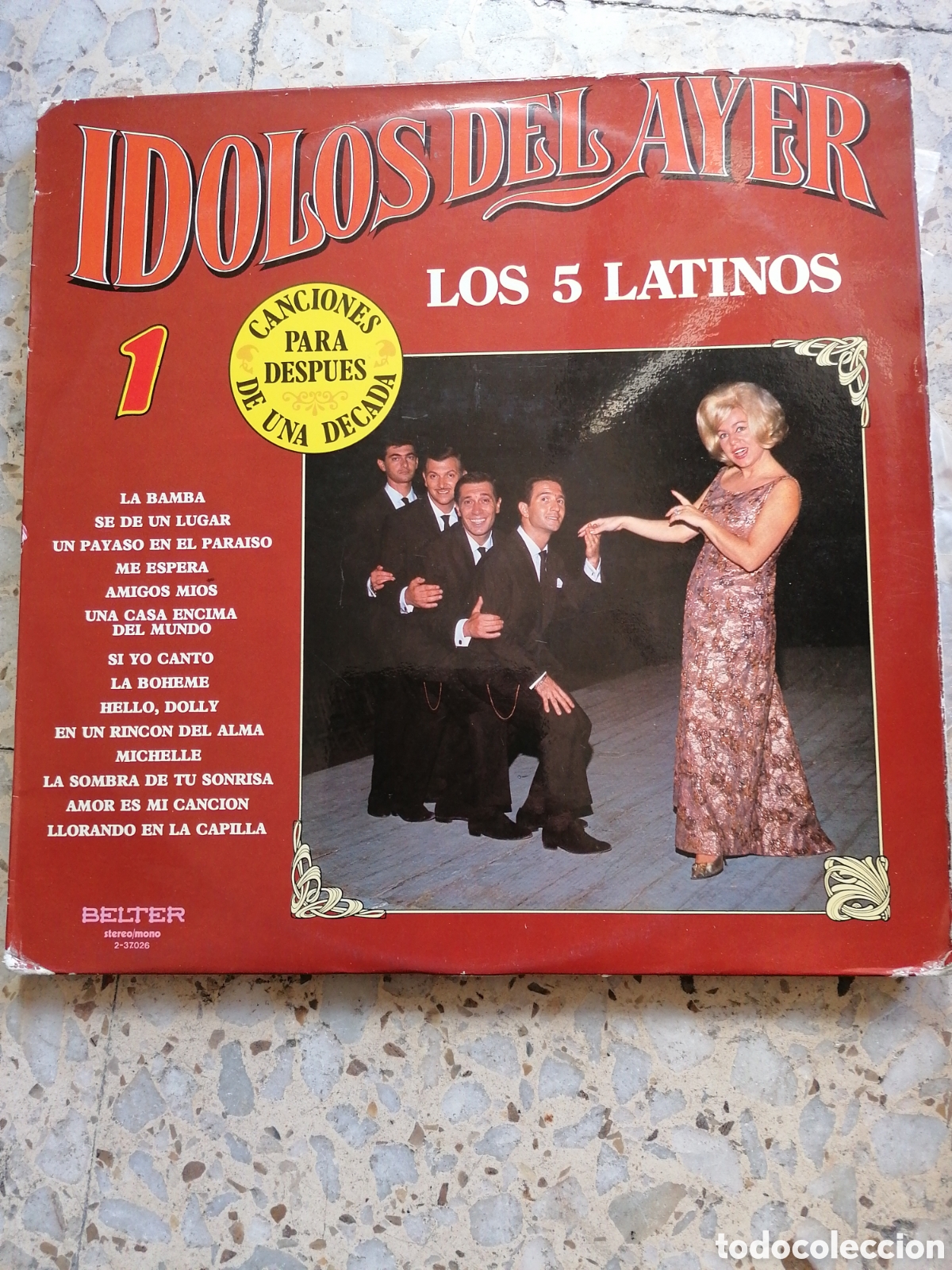 Discos de vinilo: LP LOS 5 LATINOS IDOLOS DE AYER 1981 ESPA&Ntilde;A DISCO EX