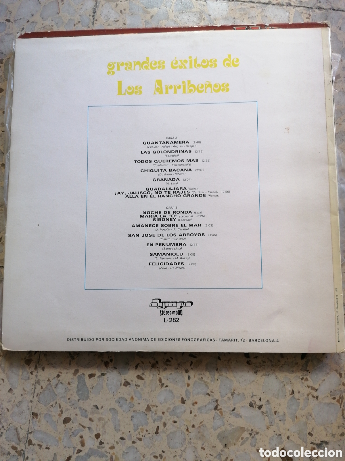 Discos de vinilo: LP LOS ARRIBE&Ntilde;OS GRANDES EXITOS 1974 ESPA&Ntilde;A - Foto 2