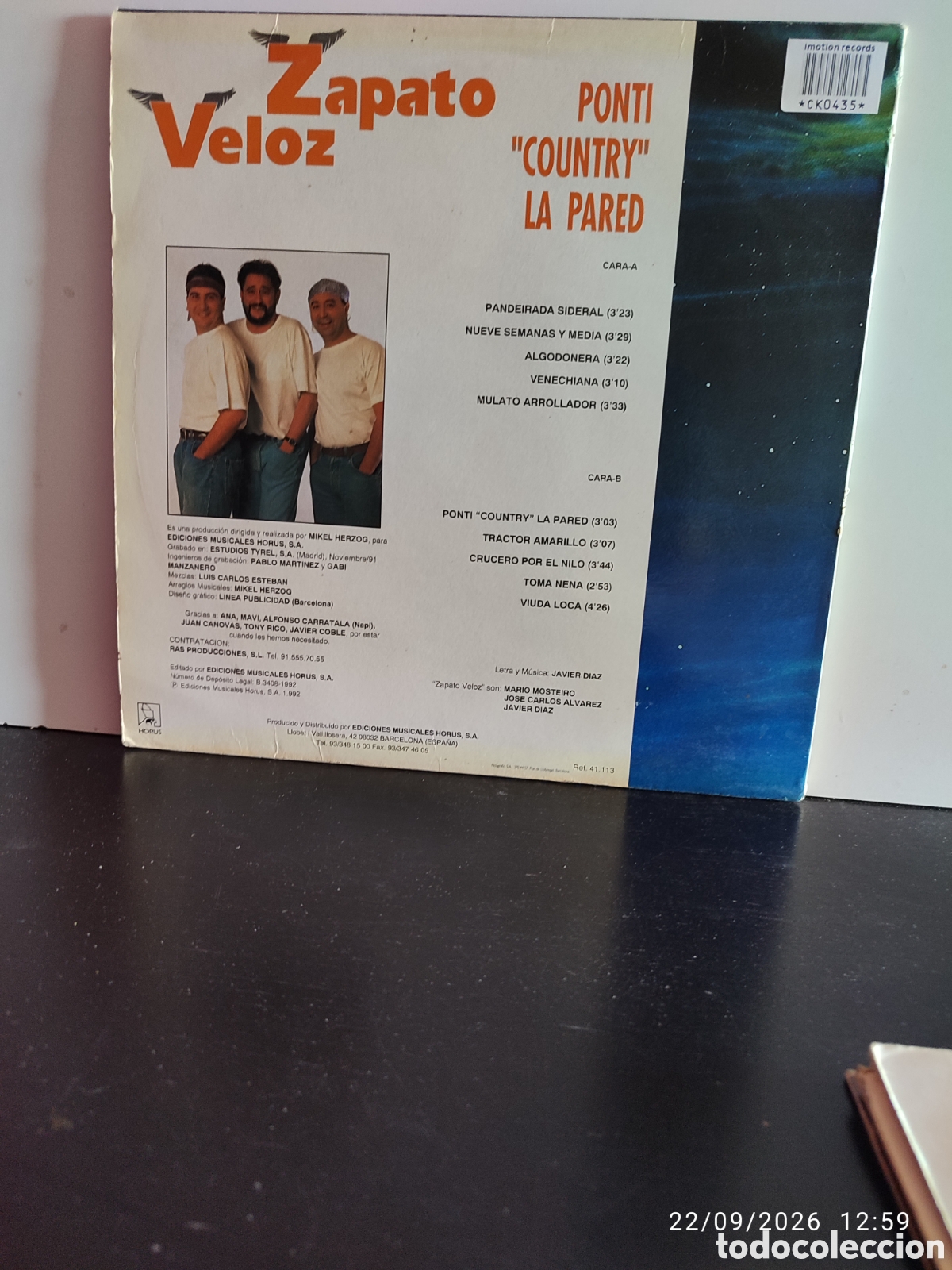 Discos de vinilo: Zapato Veloz &ndash; Ponti &rdquo;Country&rdquo; La Pared - Foto 2