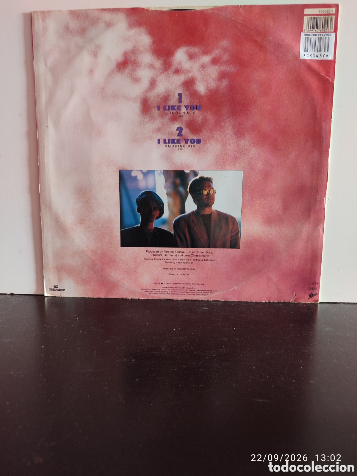Discos de vinilo: Culture Beat Featuring Lana E. & Jay Supreme &ndash; I Like You - Foto 2