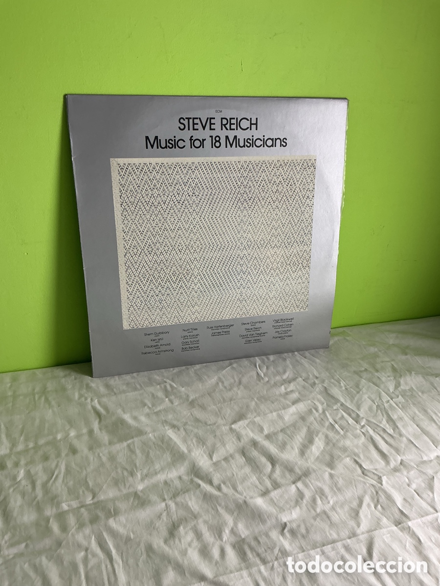 Discos de vinilo: Steve Reich &ndash; Music for 18 Musicians &ndash; LP ECM Edici&oacute;n Espa&ntilde;ola 1980