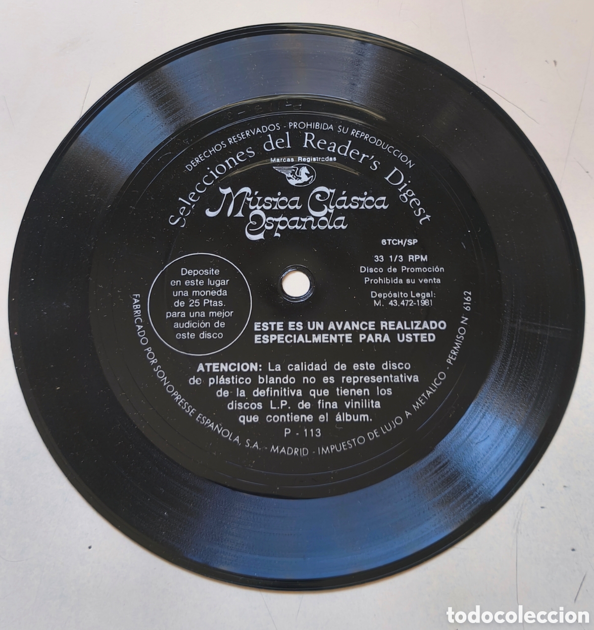 Discos de vinilo: SELECCIONES READER'S DIGEST GRANDES GENIOS GRANDES OBRAS - SINGLE FLEXI AVANCE