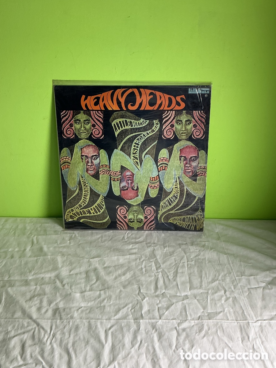 Discos de vinilo: Heavy Heads &ndash; Muddy Waters, Howlin&rsquo; Wolf, Sonny Boy Williamson, John Lee Hooker &ndash; LP Blues 1982