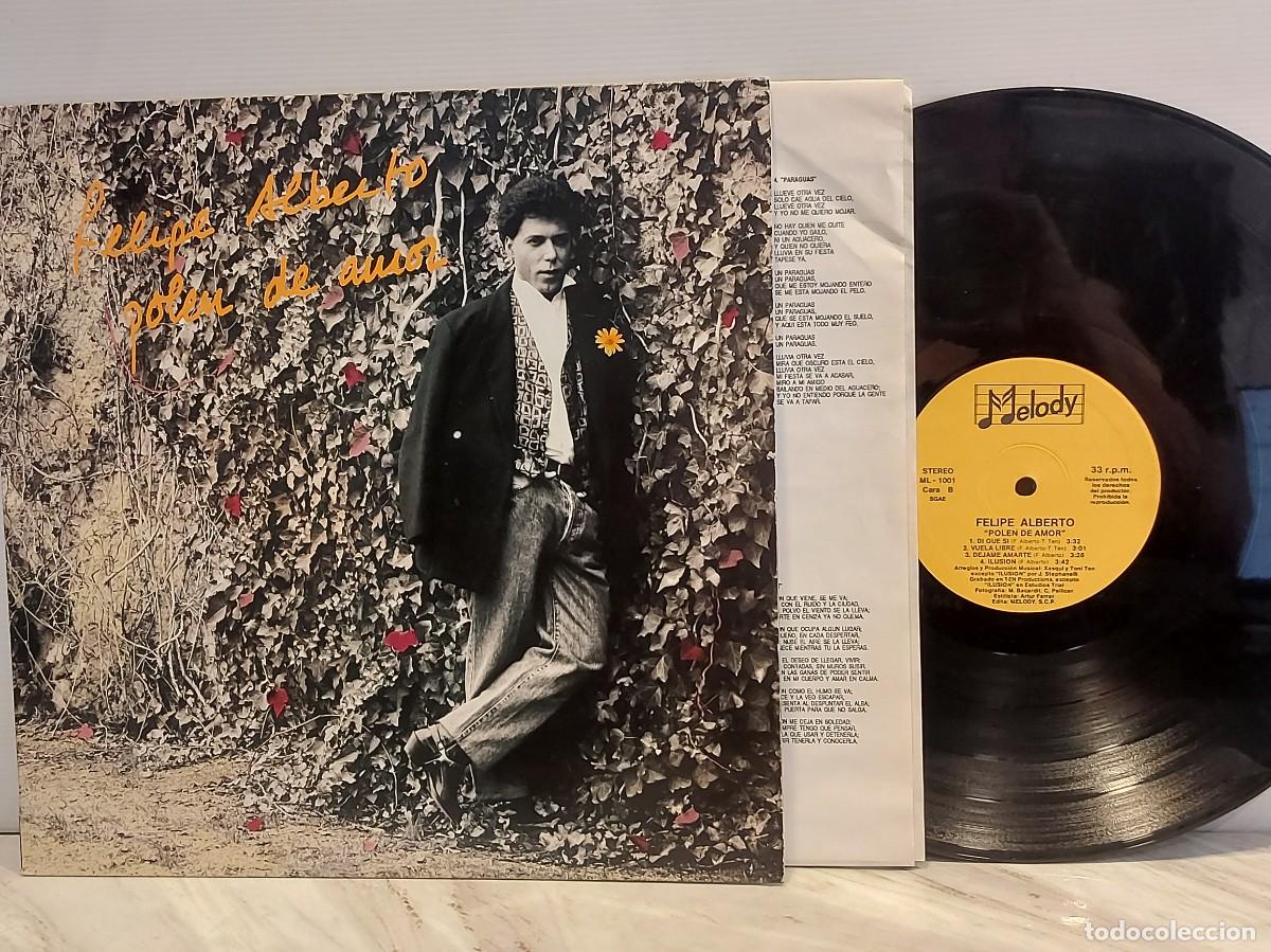 Discos de vinilo: FELIPE ALBERTO &ndash; POLEN DE AMOR | LP | MELODY ML-1001 | 1991 | MBC. ***