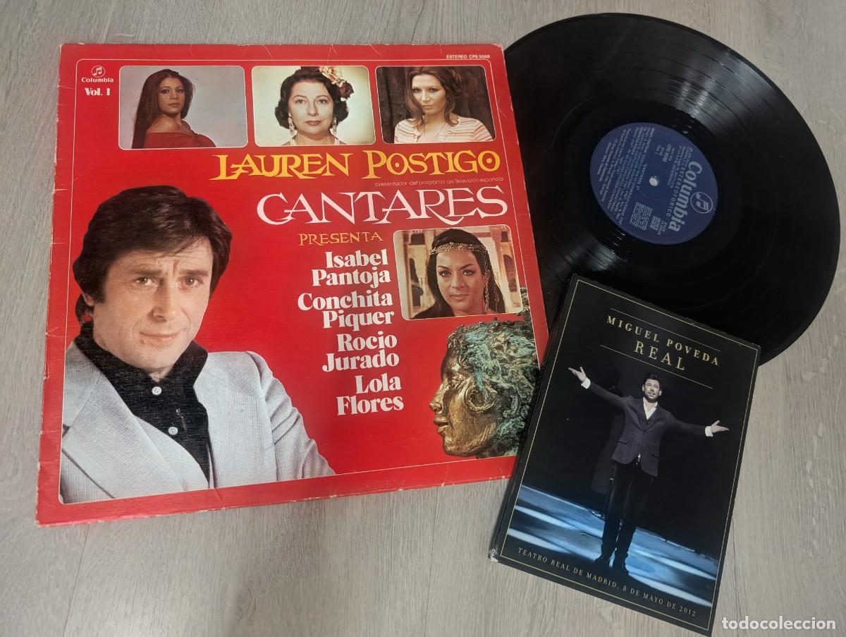 Discos de vinilo: LAUREN POSTIGO - CANTARES VOL. 1 .EL PRIMERO DE LA COLECCION ..DE 1978 + CD-BOX DE MIGUEL POVEDA .