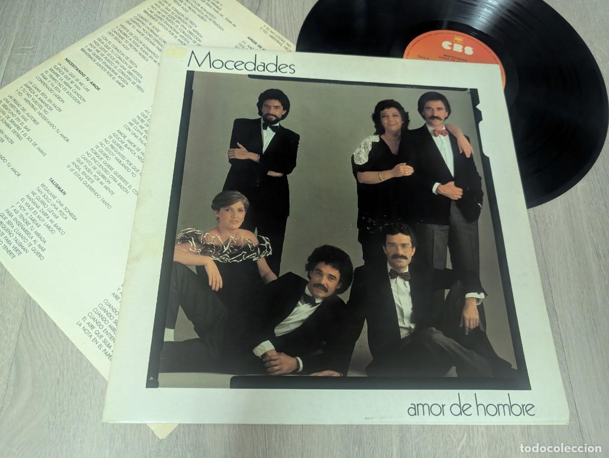Discos de vinilo: MODEDADES - AMOR DE HOMBRE ..LP DE CARPETA ABIERTA DE 1982 - CBS - CON LETRAS - 10 TEMAS