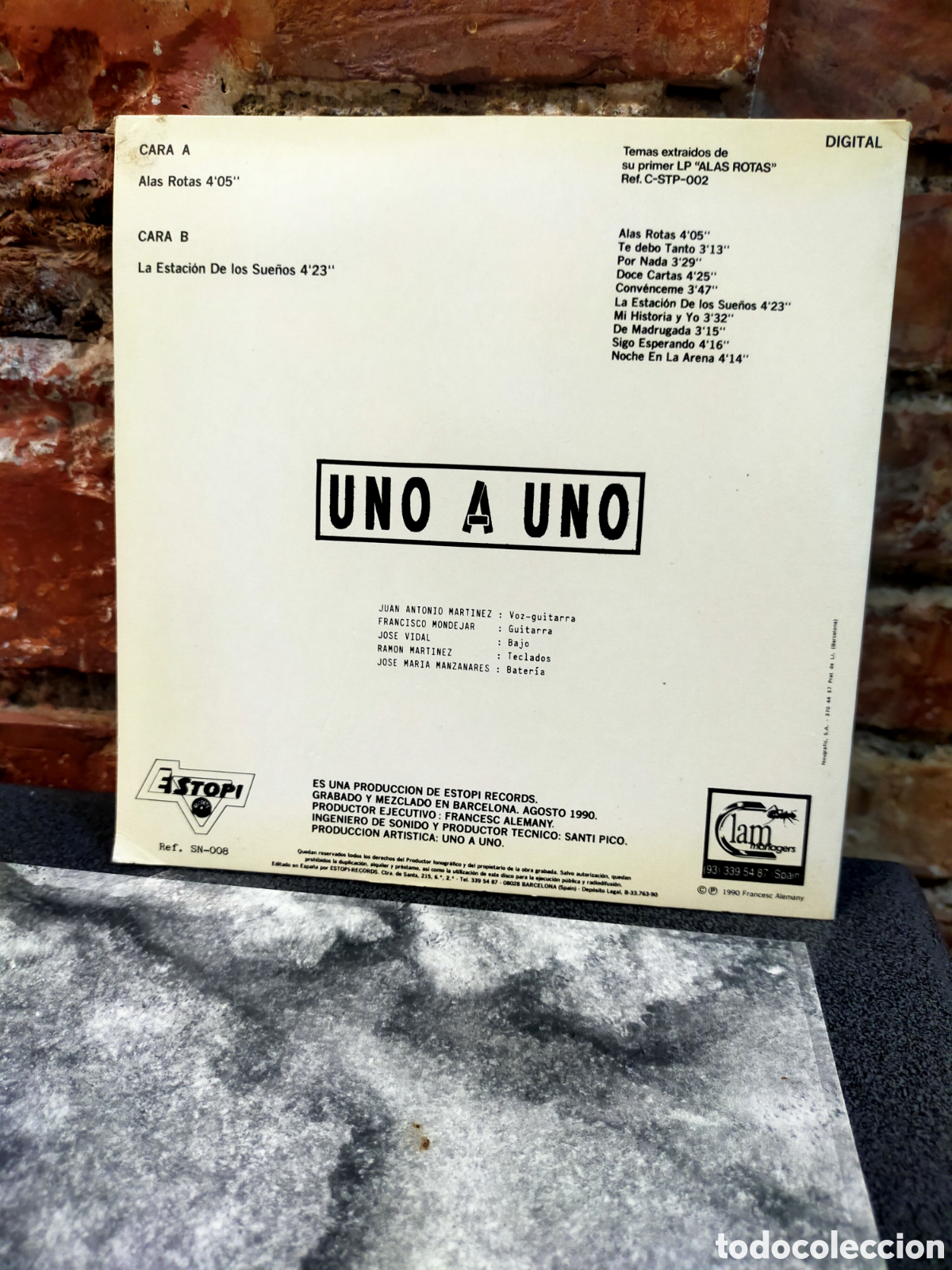 Discos de vinilo: Single UNO A UNO ESTOPI - Foto 2