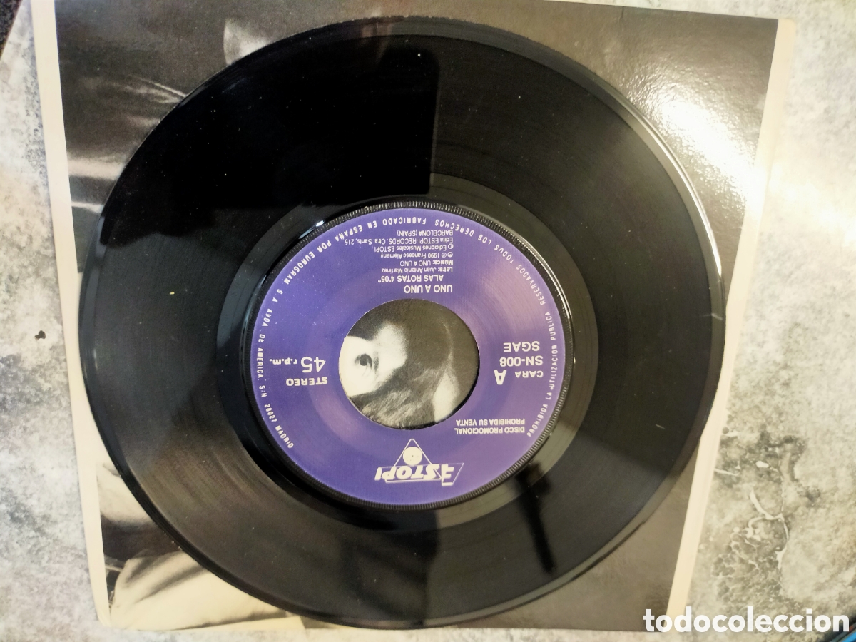Discos de vinilo: Single UNO A UNO ESTOPI - Foto 3