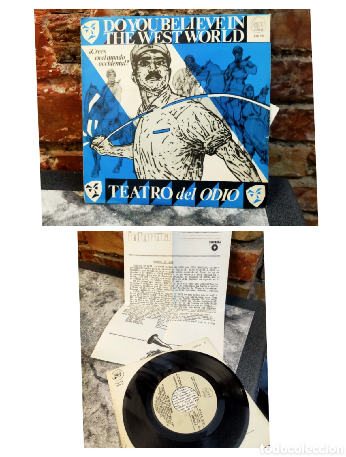 Discos de vinilo: Single Teatro del Odio - Do You Believe In The Wes