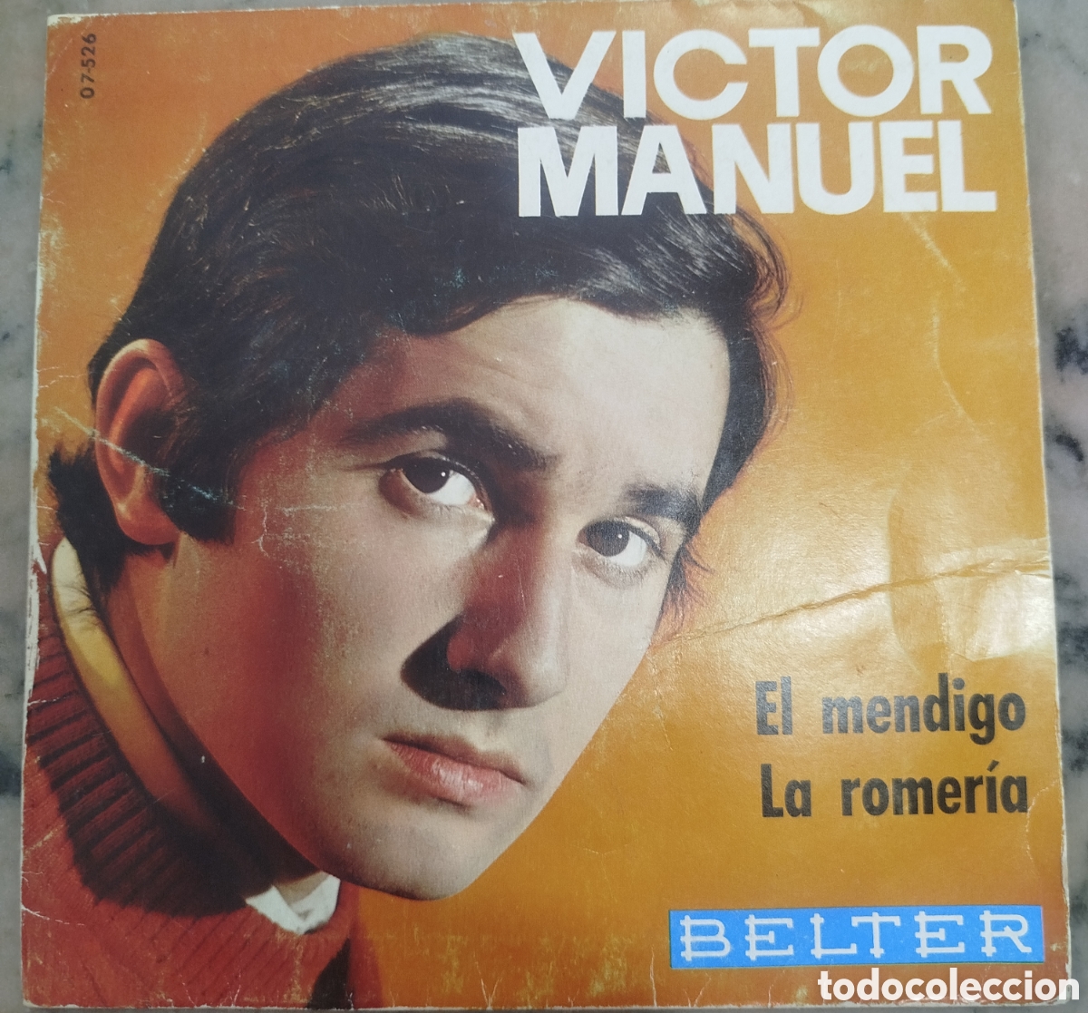 Discos de vinilo: V&iacute;ctor Manuel &lrm;&ndash; El Mendigo / La Romeria