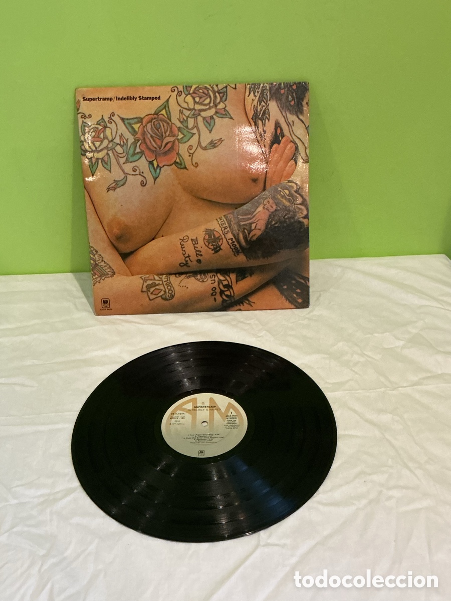 Discos de vinilo: Supertramp &ndash; Indelibly Stamped &ndash; LP A&M &ndash; Rock Progresivo - Foto 4