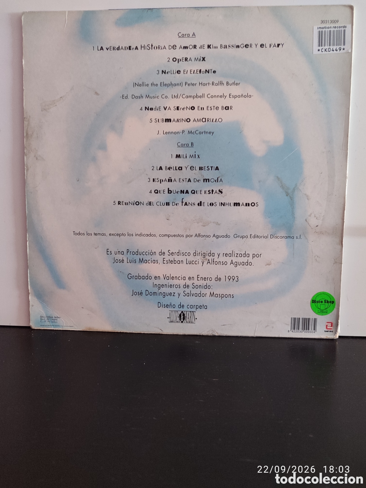 Discos de vinilo: Los Inhumanos &ndash; 9 Canciones Con Mensaje Y Una Con &rdquo;Recao&rdquo; - Foto 2