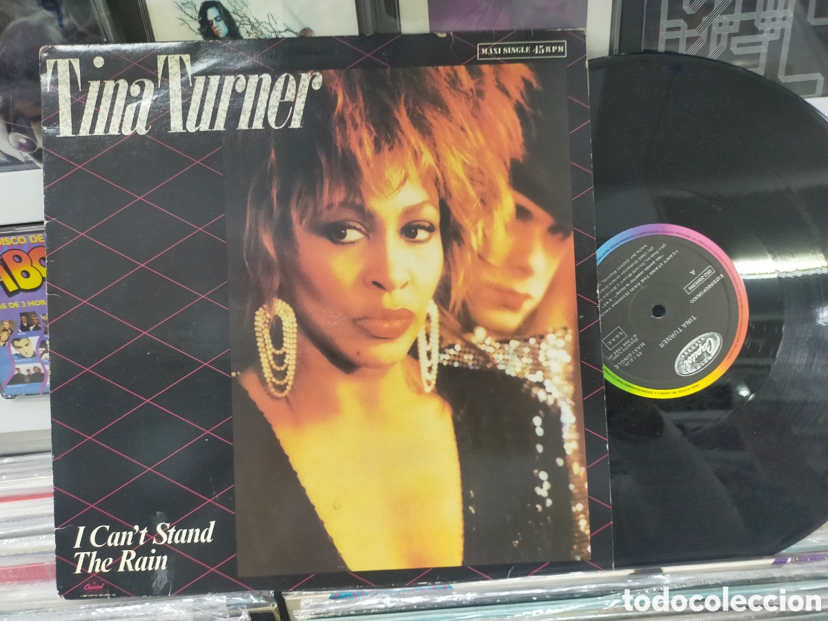 Discos de vinilo: Tina Turner maxi i can't stand the rain Espa&ntilde;a 1984