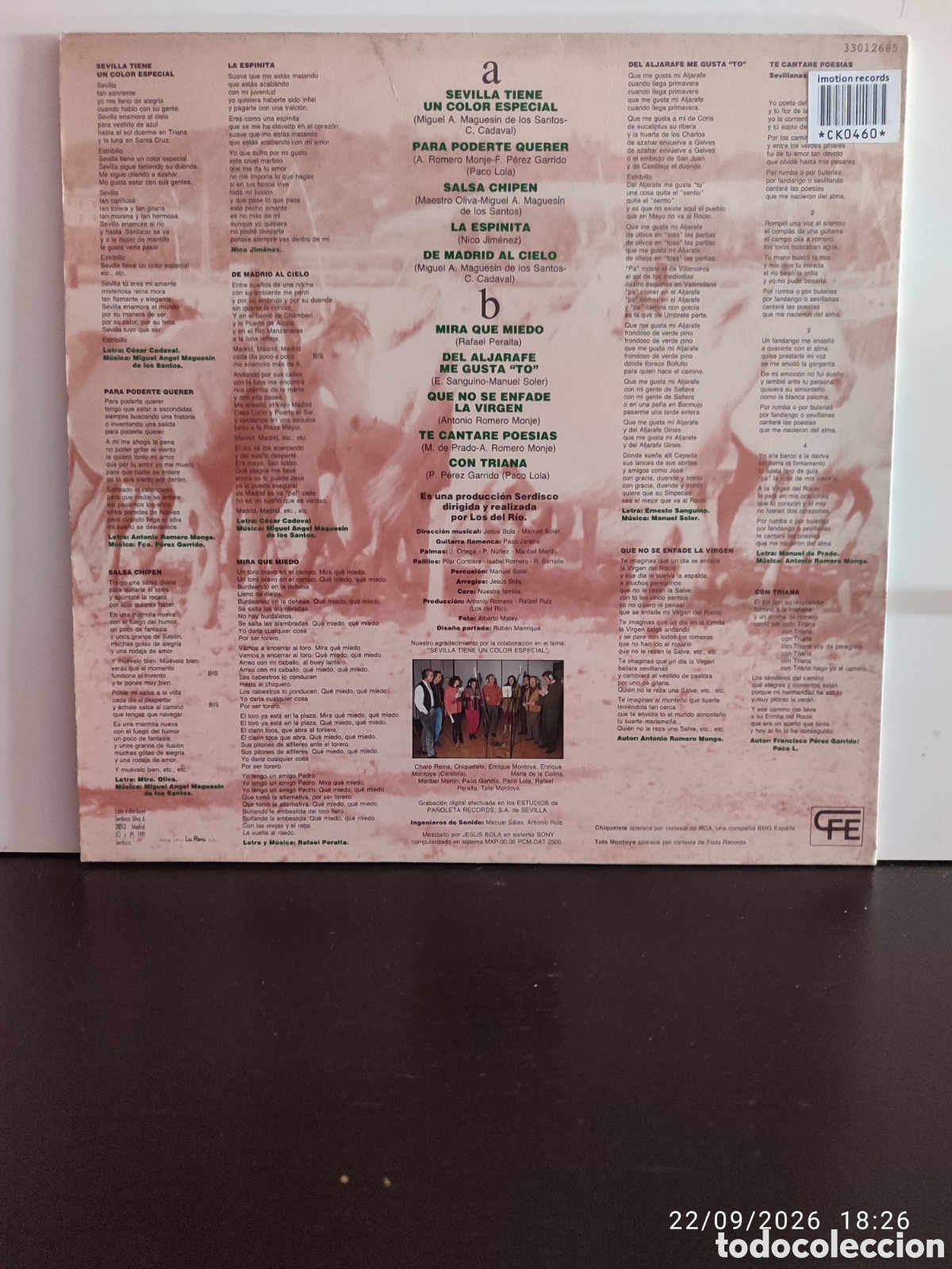 Discos de vinilo: Los Del R&iacute;o &ndash; Sevilla Tiene Un Color Especial - Foto 2