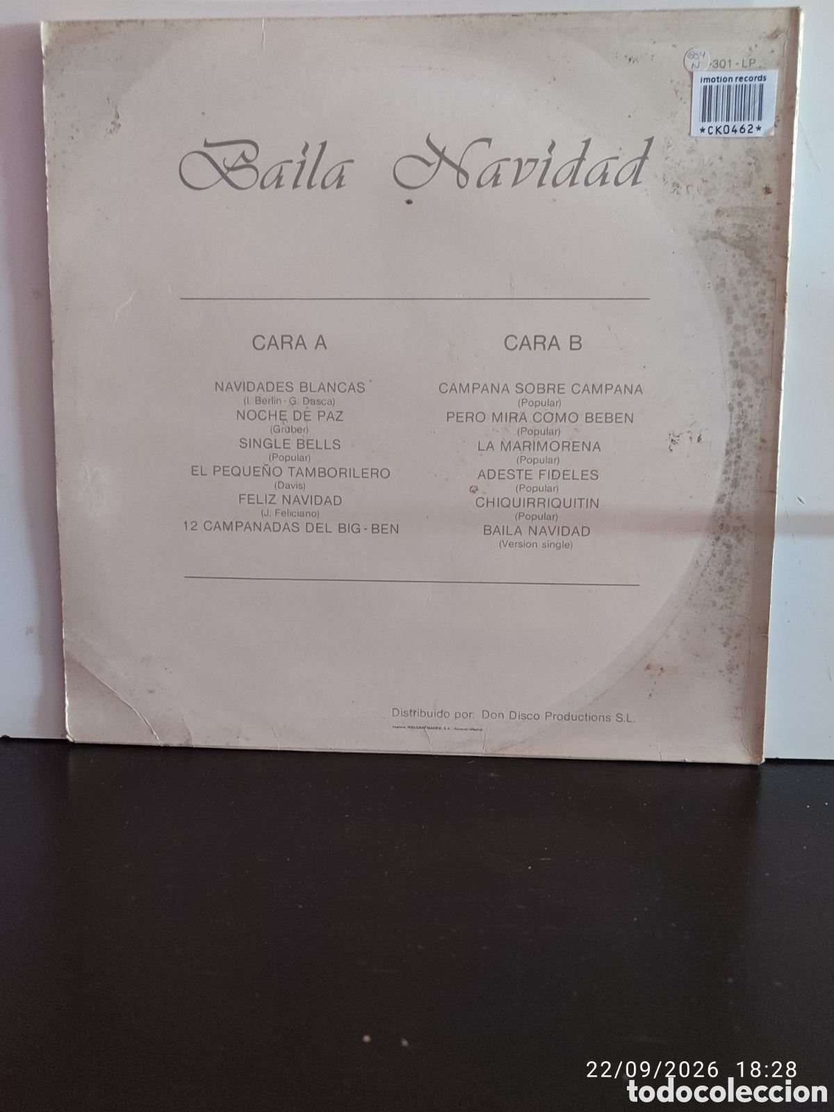 Discos de vinilo: Disco de vinilo CK0462 - Foto 2