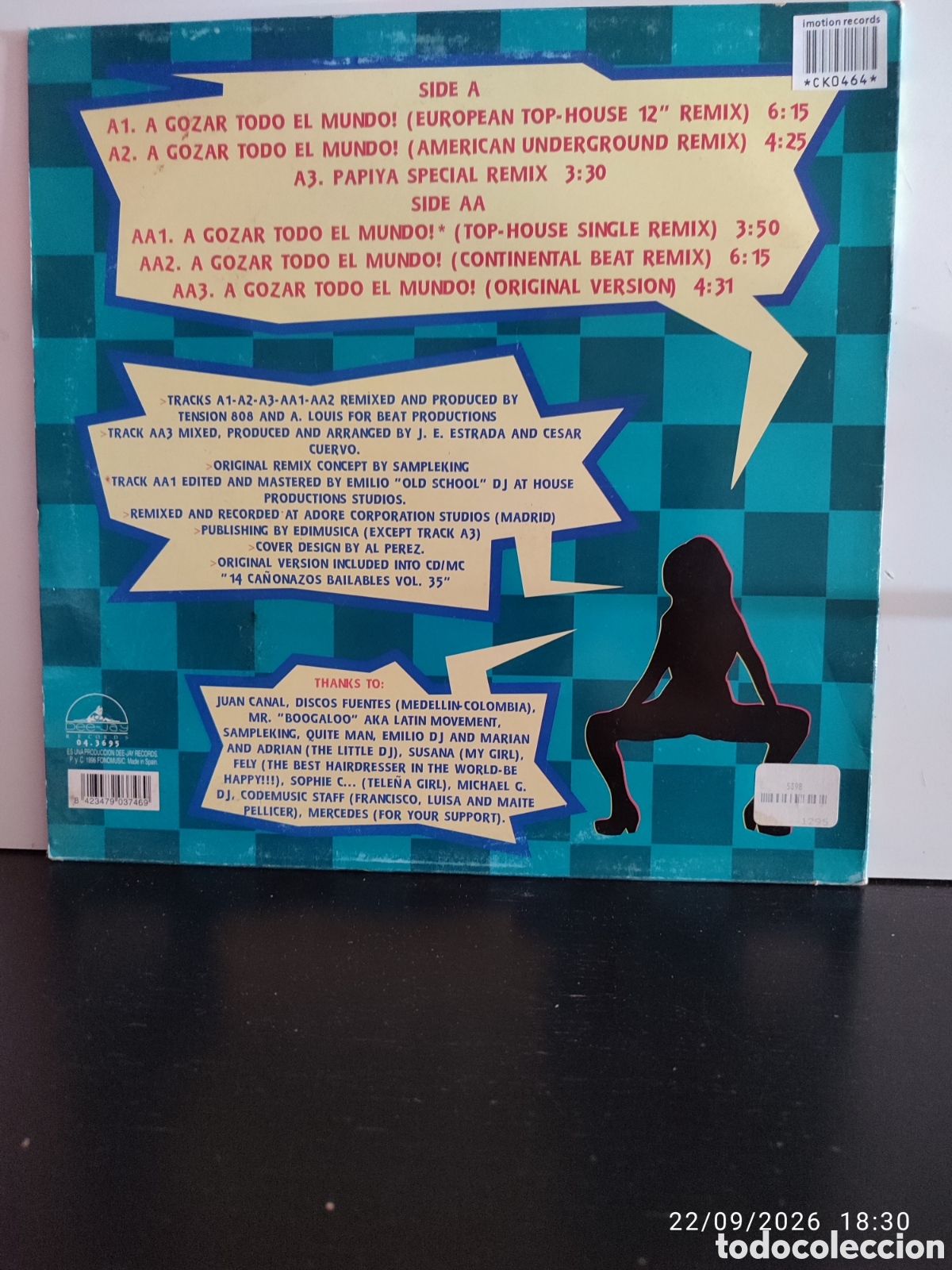 Discos de vinilo: Banda La Bocana &ndash; A Gozar Todo El Mundo! - Foto 2