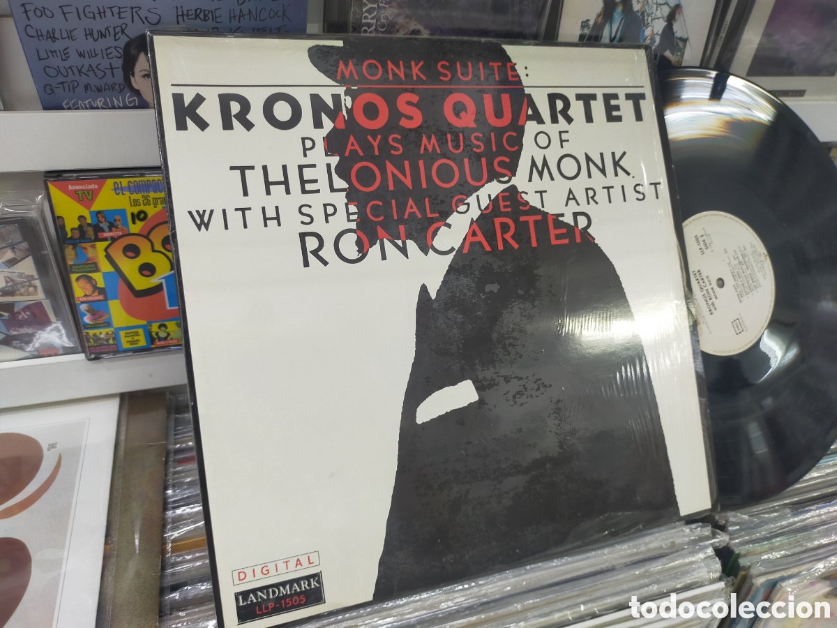 Discos de vinilo: Kronos quartet ron carter monk suite LP 1985 - Foto 1