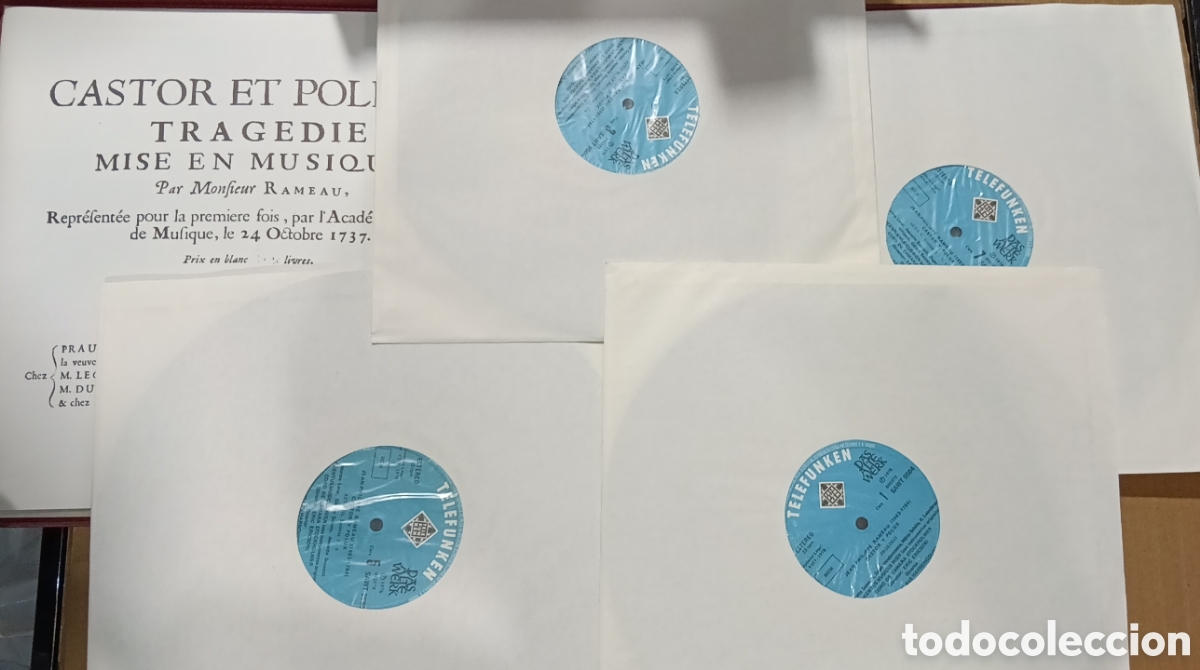 Discos de vinilo: CASTOR POLLUX RAMEAU TELEFUNKEN 4 DISCOS - Foto 3