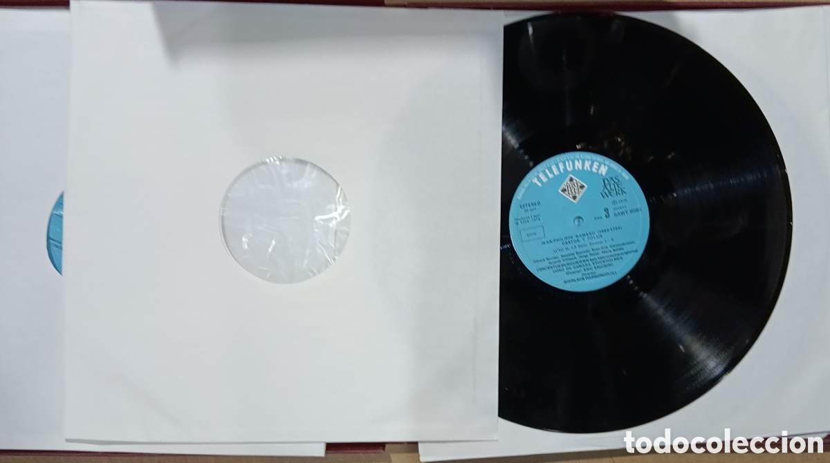 Discos de vinilo: CASTOR POLLUX RAMEAU TELEFUNKEN 4 DISCOS - Foto 5