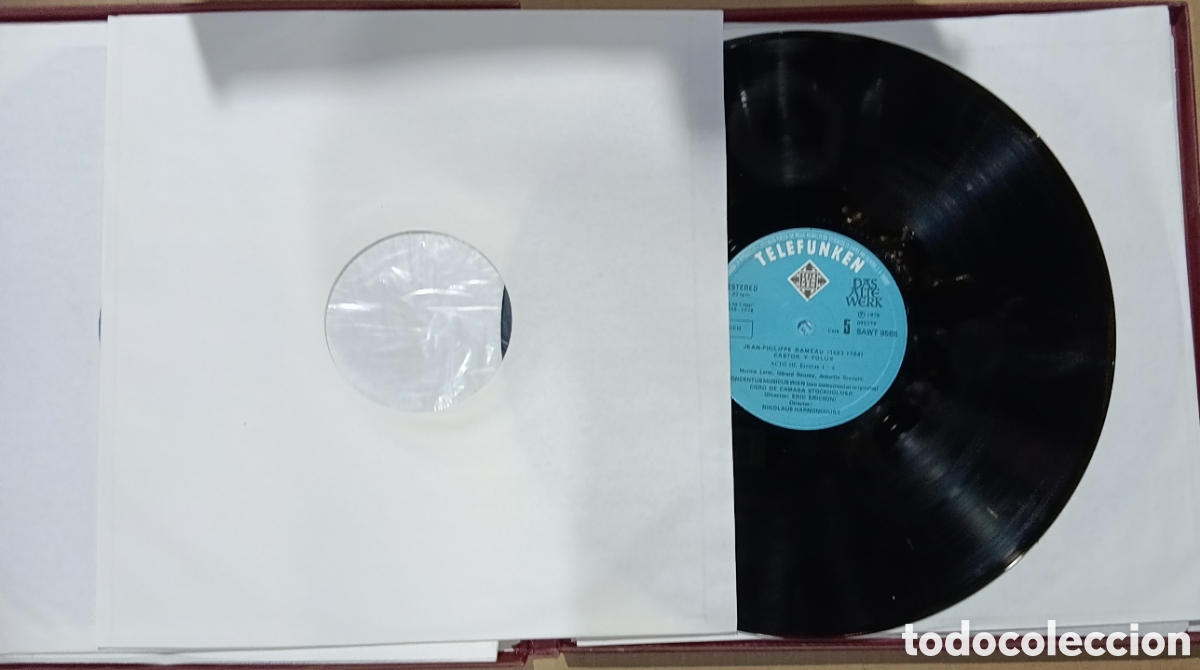 Discos de vinilo: CASTOR POLLUX RAMEAU TELEFUNKEN 4 DISCOS - Foto 6