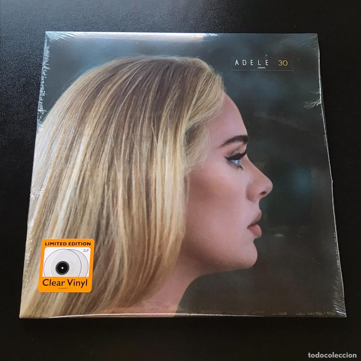 Discos de vinilo: Adele 30 Doble disco de vinilo transparente LP pop soul jazz