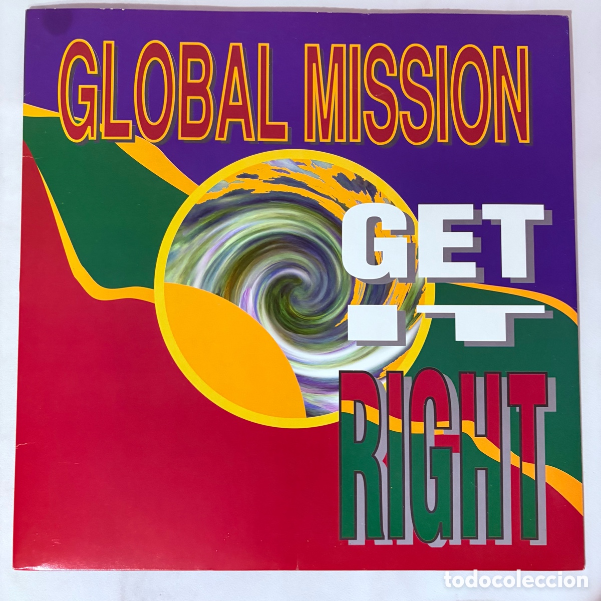 Discos de vinilo: maxi 12'' Global Mission &lrm;&ndash; Get It Right edicion espa&ntilde;ola de 1994