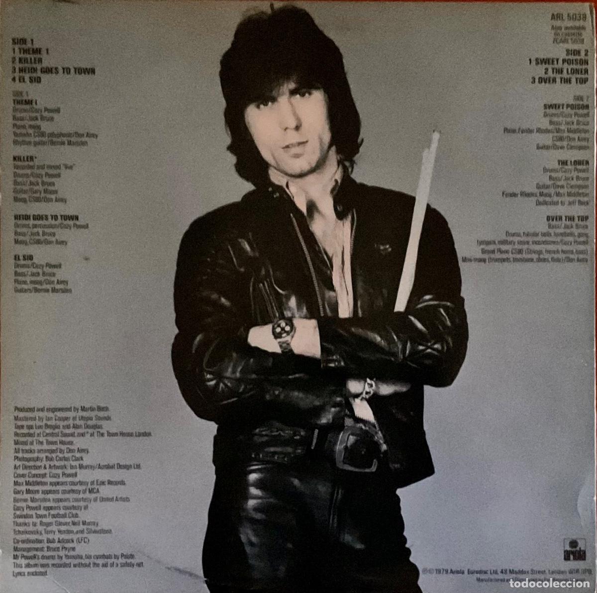 Discos de vinilo: COZY POWELL - OVER THE TOP - Foto 2