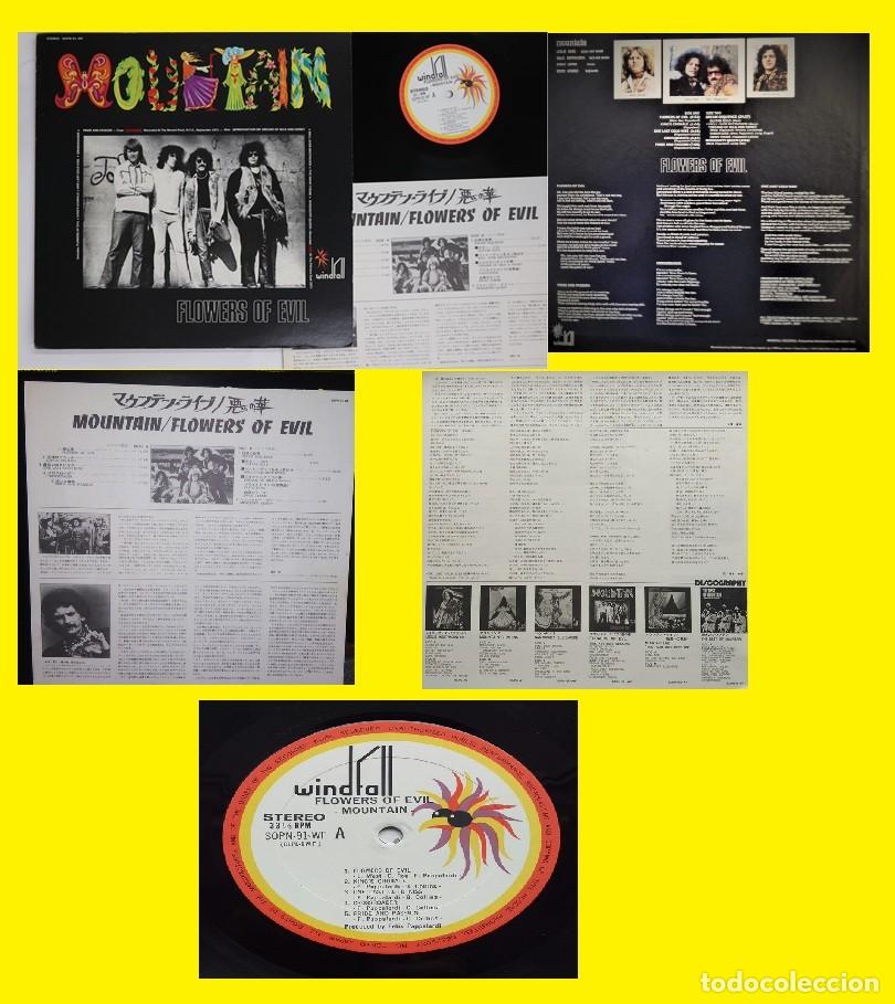 Discos de vinilo: MOUNTAIN - Flowers of Evil !! MISSISSIPPI QUEEN, leslie west, RARA EDIT JAPAN + INSERTO, TODO EXC