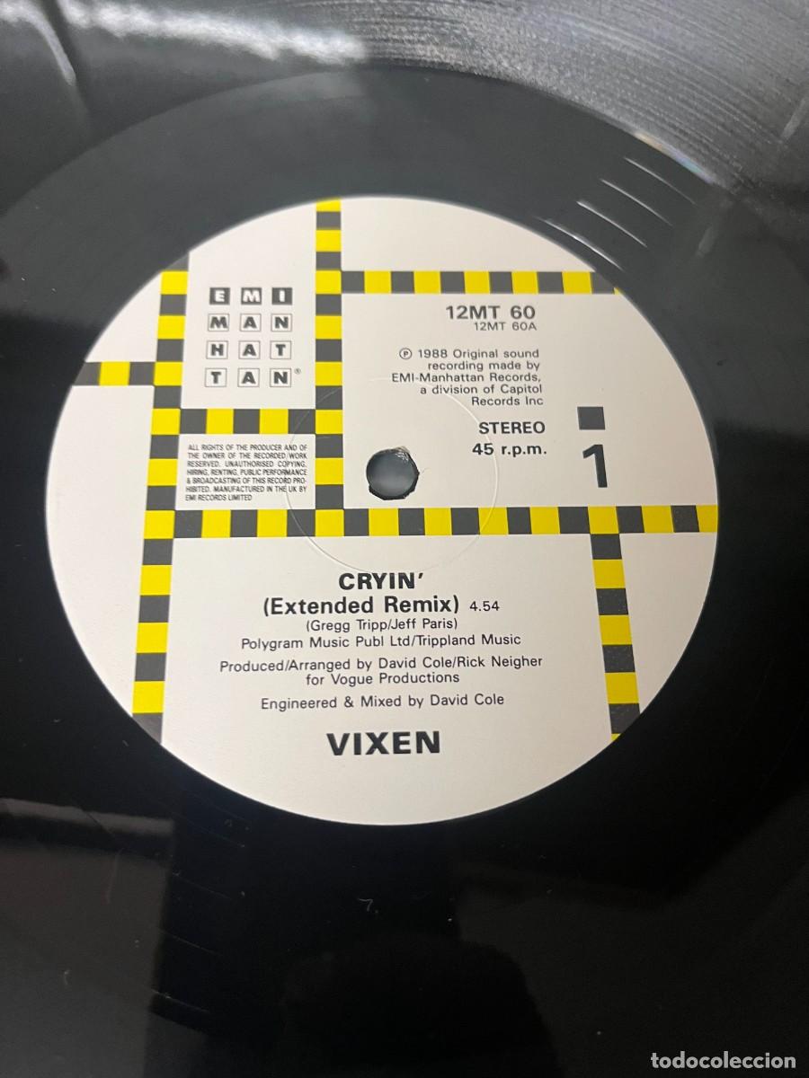 Discos de vinilo: Vixen Cryin MAXI heavy - Foto 3
