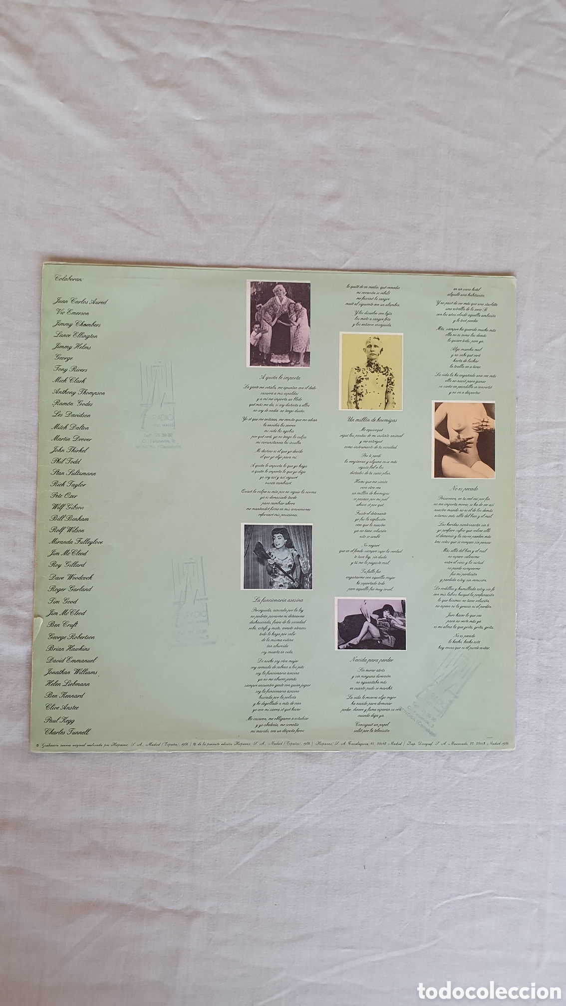 Discos de vinilo: Vinilo LP &rdquo;No es pecado&rdquo; ALASKA 1986 - Foto 4