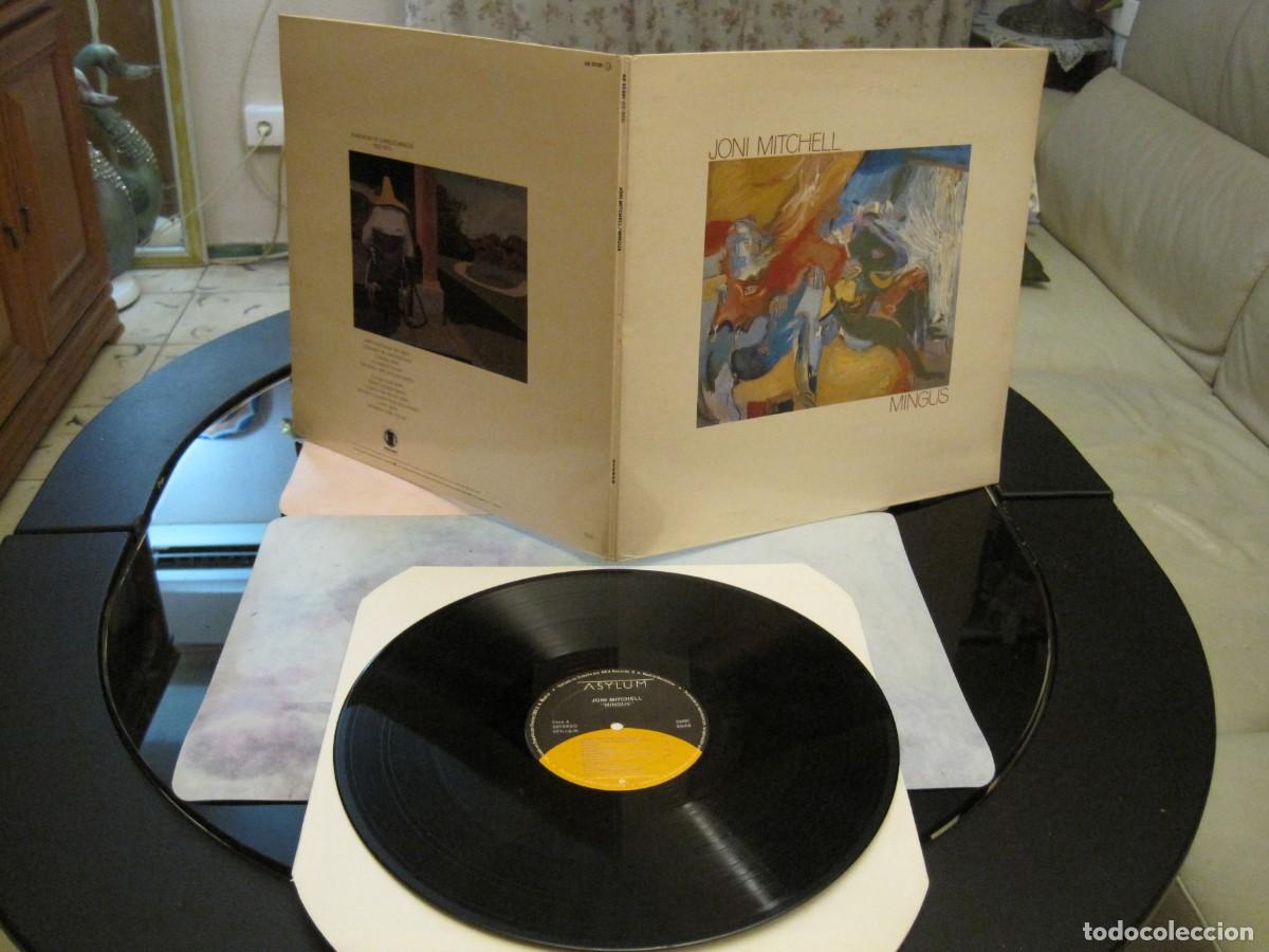Discos de vinilo: JONI MITCHELL - MINGUS - ASYLUM RECORDS-WEA RECORDS ESPA&Ntilde;A 1988 CON INSERTOS PARTICULARES.